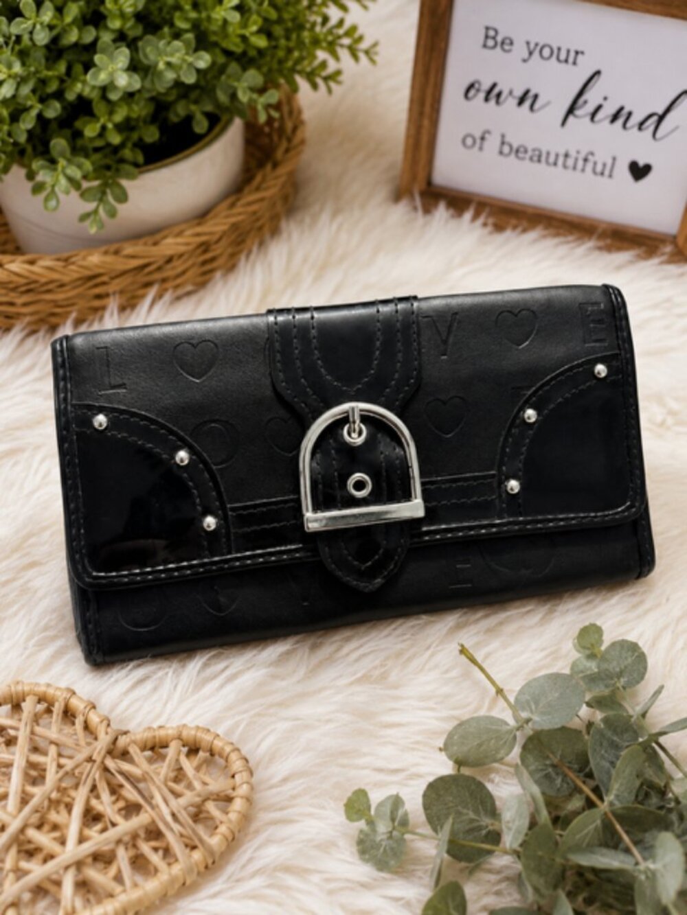 LOVE Embossed Wallet 🖤
